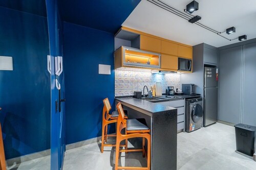 Cozy 1-bedroom apartment in lovely Brasília with AC