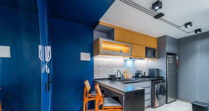 Cozy 1-bedroom apartment in lovely Brasília with AC