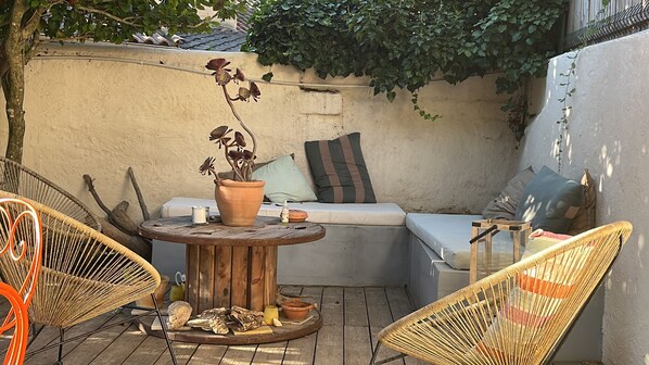 Terrace/patio - Charming house in Canadel, 5 minutes' walk from the beach (Rayol-Canadel-sur-Mer)