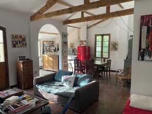 Living area - Charming house in Canadel, 5 minutes' walk from the beach (Rayol-Canadel-sur-Mer)