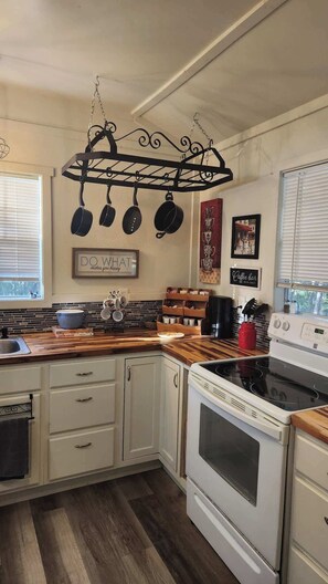 Microwave, oven, stovetop