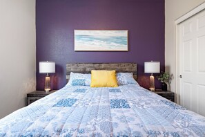 4 bedrooms, iron/ironing board, WiFi, bed sheets