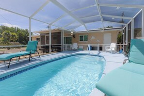 A heated pool