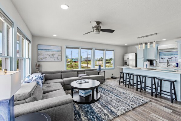 TV connectée, cheminée