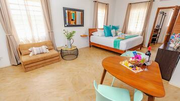 1 Schlafzimmer, BĂŒgeleisen/BĂŒgelbrett, Internetzugang, BettwĂ€sche