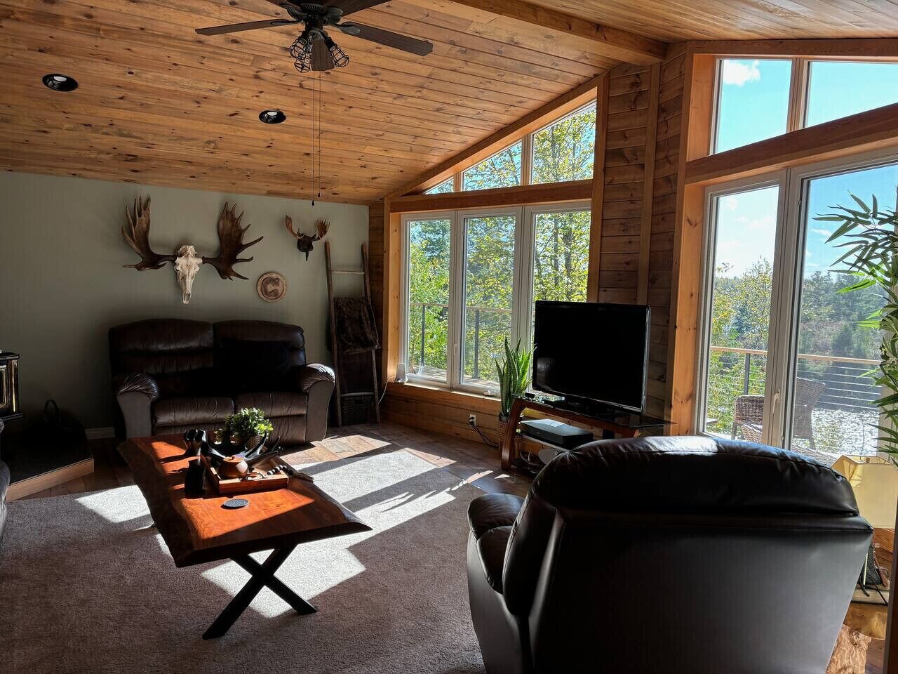 TV connectée, cheminée