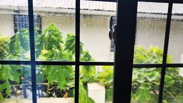 스탠다드 아파트, 더블침대 1개, 주방, 마당 전망 | 객실에서 보이는 전망