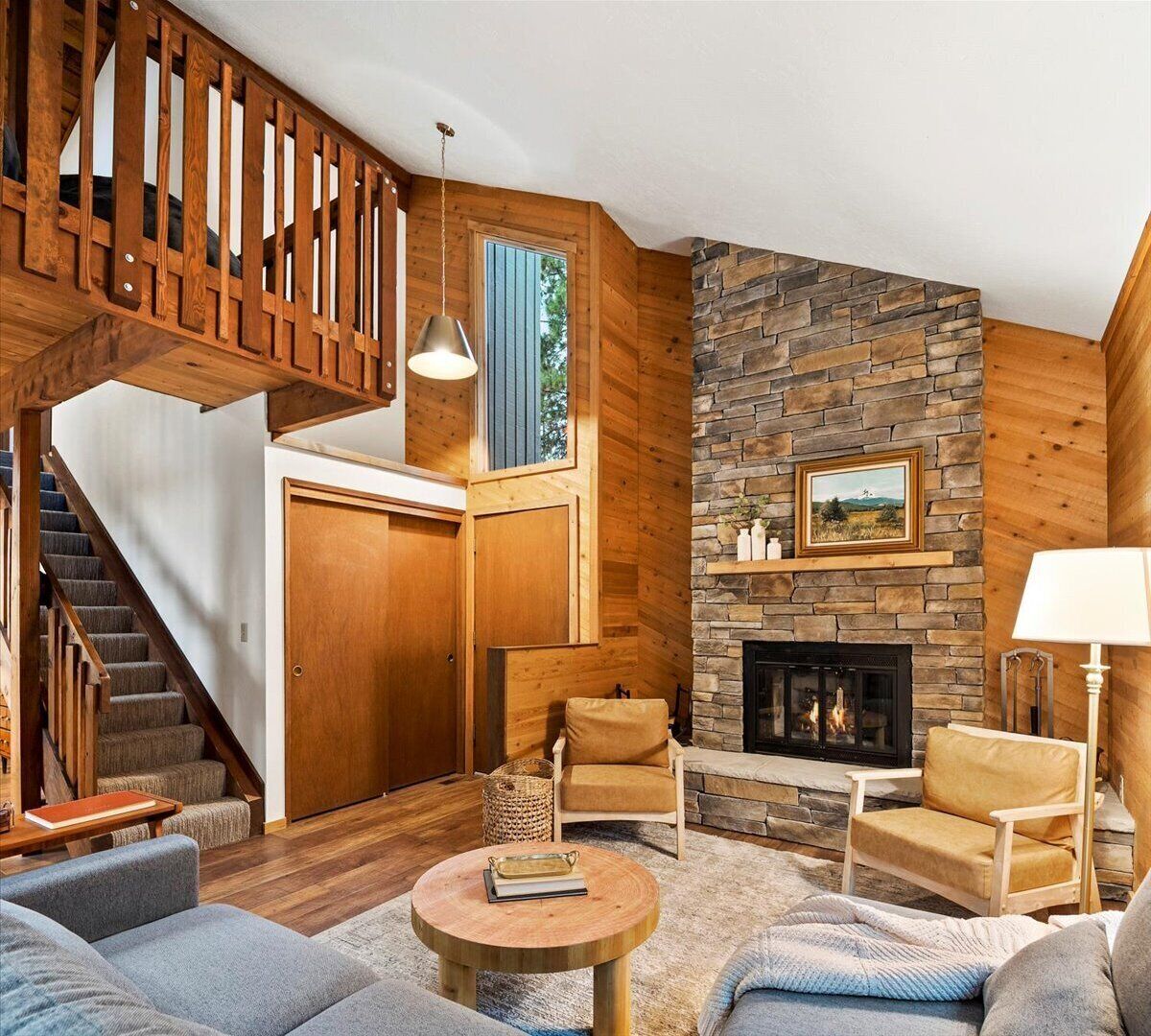 Télévision, cheminée