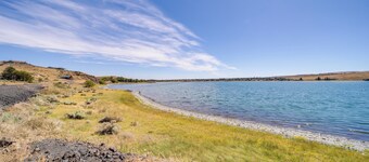Steps to Soap Lake: Studio Stay w/ Patio!