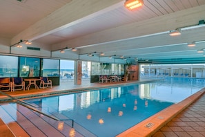 Indoor pool, a heated pool