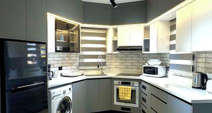 Modern 2-Bedroom flat in prime compound with pool & all Amenities