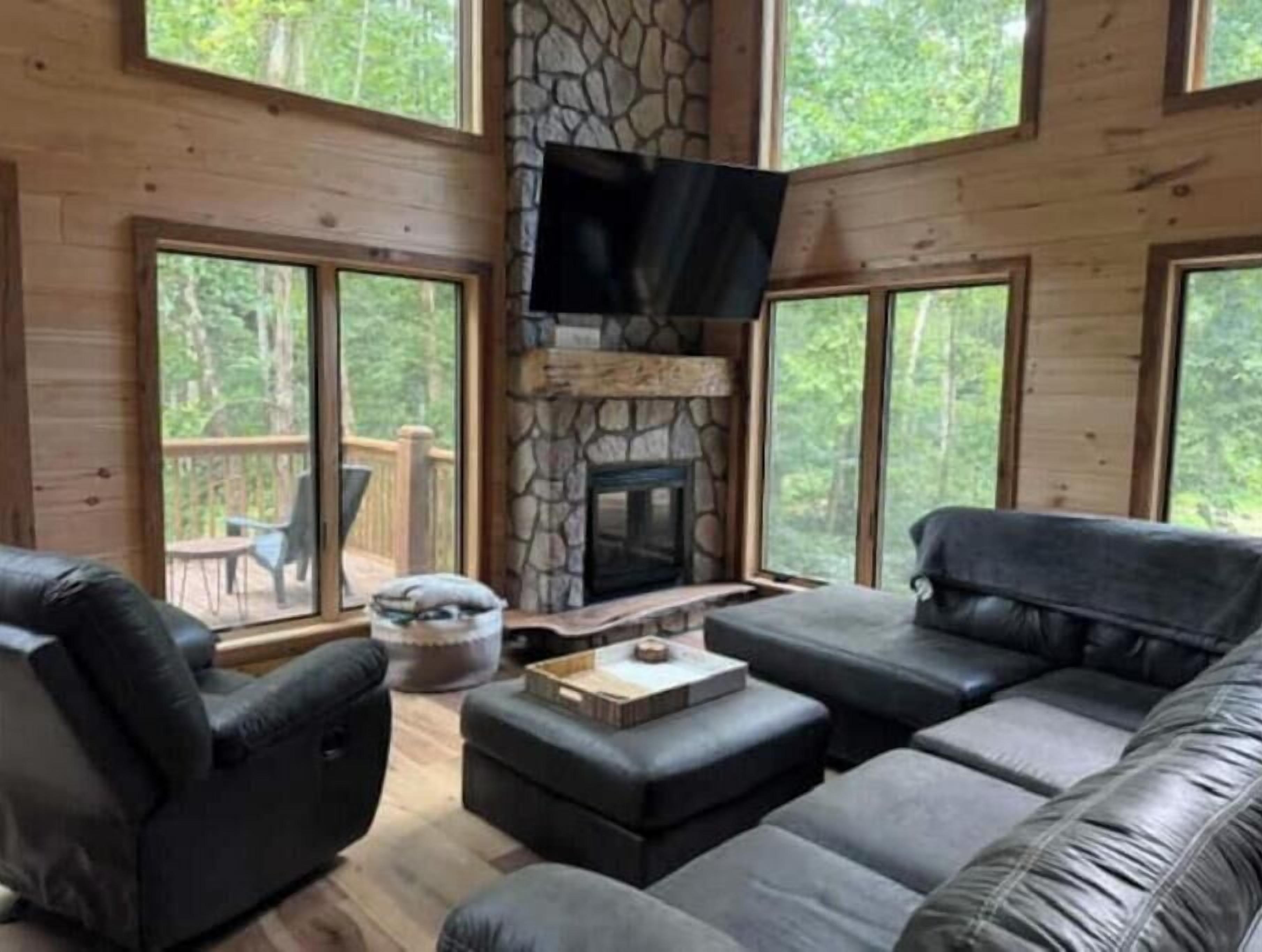 TV connectée, cheminée