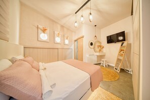 3 soverom, strykejern/-brett, reiseseng for barn og wi-fi