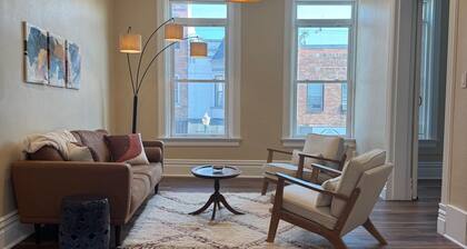 Charming Downtown Apartment with Bluff Views in Historic Decorah.