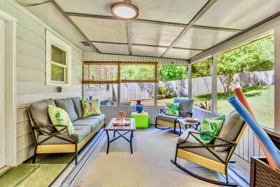 Family Pool House | Saltwater Pool + Grill | Beach