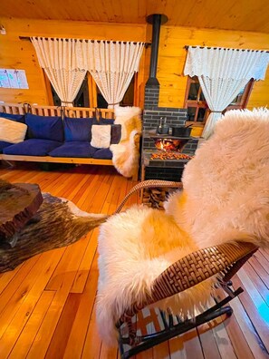 Fireplace, toys