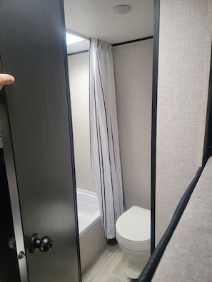 Towels, soap, toilet paper