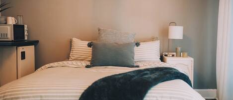 1 室のベッドルーム、アイロン / アイロン台、WiFi、ベッドシーツ