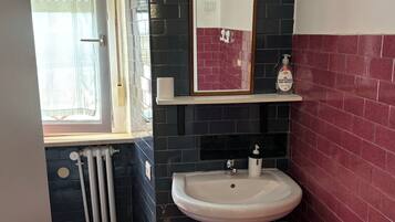 Shower, bidet, towels