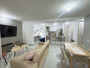 Basic Apartment | Living room - Mar Serena Beachside Stay  (Cartagena)