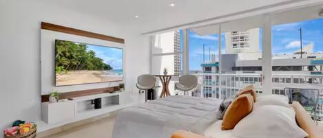 1 bedroom, iron/ironing board, Internet, bed sheets