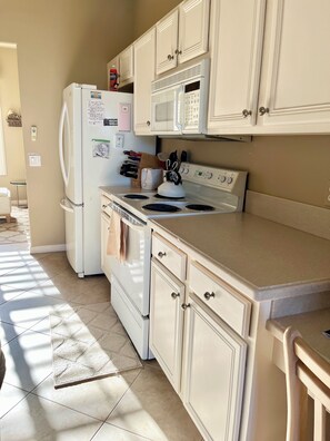 Microwave, oven, stovetop, dishwasher