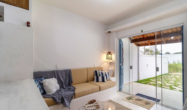 Villa | Living area | TV - Piece of Greece on the Santa Catarina Coast Umc002 (Barra Velha)