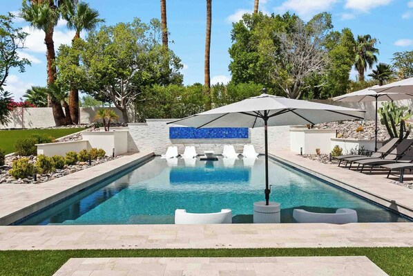 A heated pool