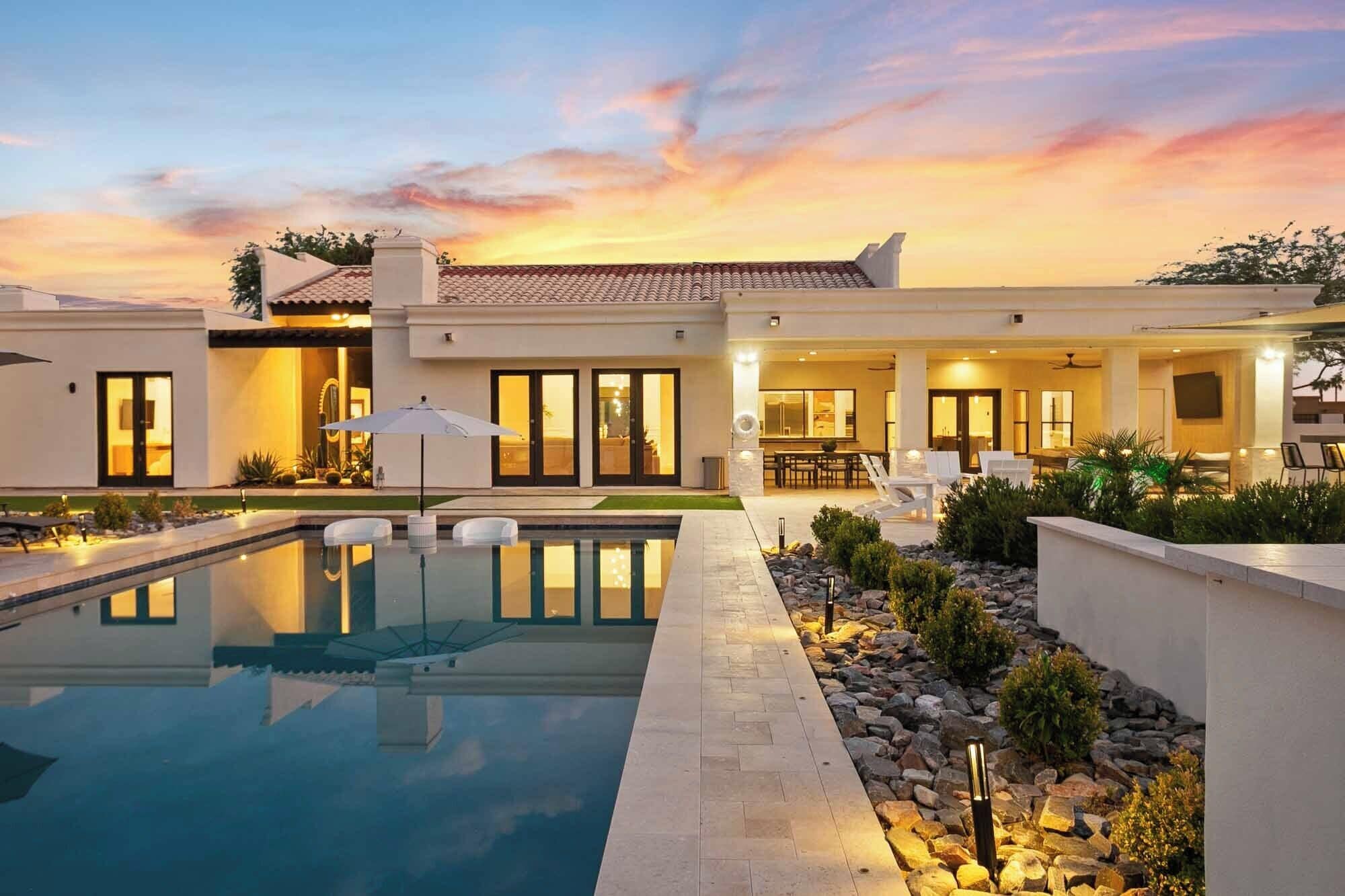 Et oppvarmet basseng