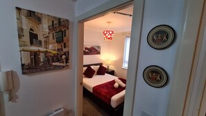 2 bedrooms, desk, iron/ironing board, travel crib
