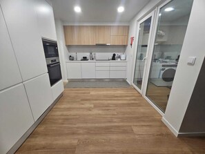 Fridge, microwave, dishwasher, toaster