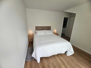 1 bedroom, iron/ironing board, travel crib, internet