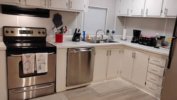 Microwave, oven, stovetop, dishwasher