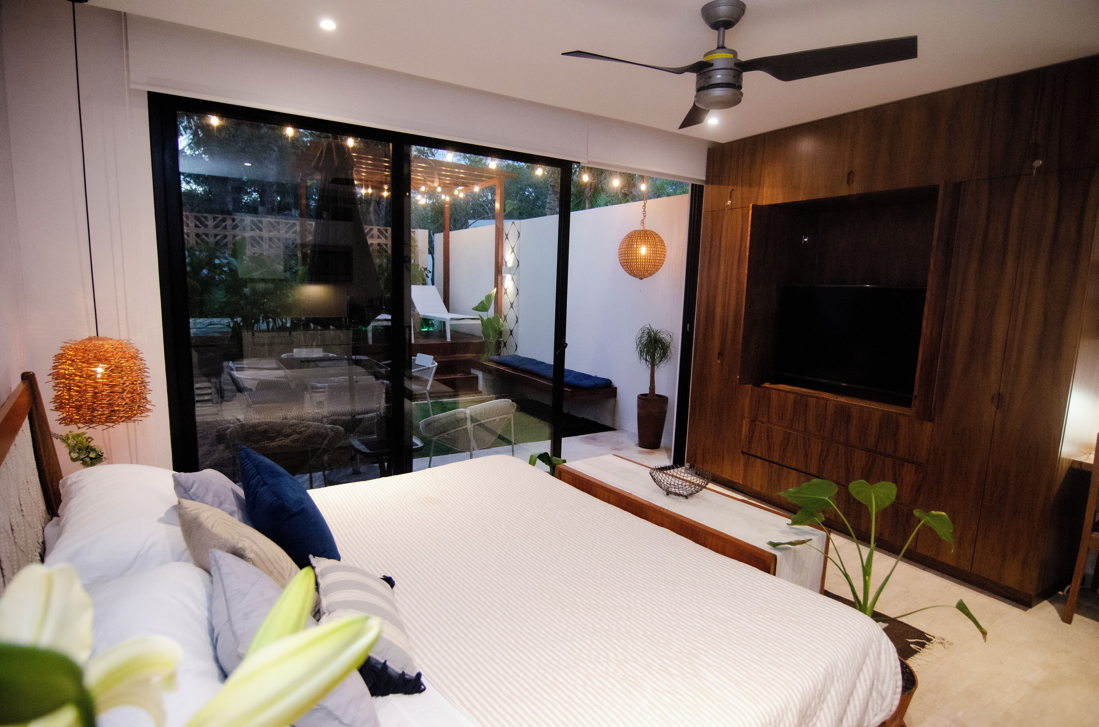 Departamento, 1 habitación, con acceso para personas discapacitadas, patio | Sala de estar