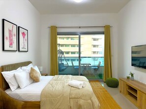 1 bedroom, desk, iron/ironing board, WiFi