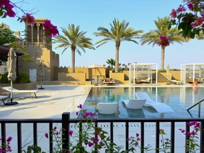 Pool - MegaLuxury Flat Resort w/ Direct Burj Al Arab View (Jumeirah Medinat Living)