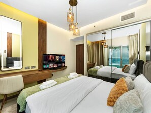 1 bedroom, desk, iron/ironing board, WiFi