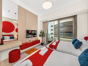 2 bedrooms, desk, iron/ironing board, WiFi