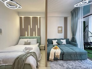 1 Schlafzimmer, Schreibtisch, Bügeleisen/Bügelbrett, WLAN