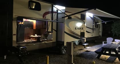Amazing RV trailer in charming Hollister! Large and very roomy!