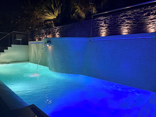 A heated pool
