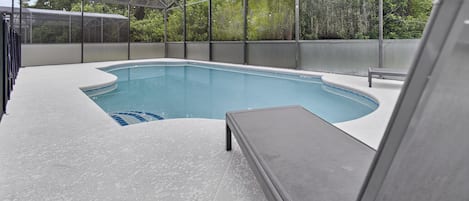 Indoor pool, a heated pool