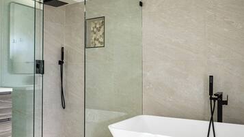 Hair dryer, towels, toilet paper