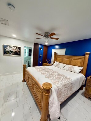 1 soverom, strykejern/-brett, wi-fi (inkludert) og sengetøy