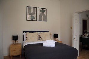 Desk, iron/ironing board, travel crib, free WiFi