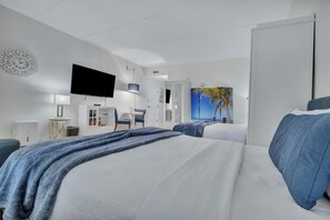 Premium Studio, 2 Queen Beds, Balcony, Canal View | Living area | 40-inch Smart TV with digital channels, streaming services - Little Harbor (Ruskin)