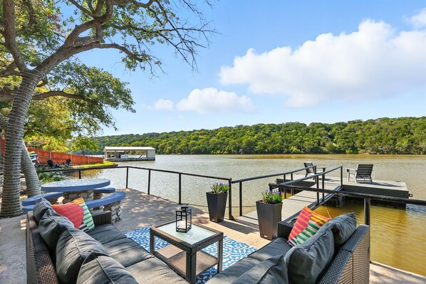 Terrace/patio - The Peaceful Paddle- with dock! (Graford)