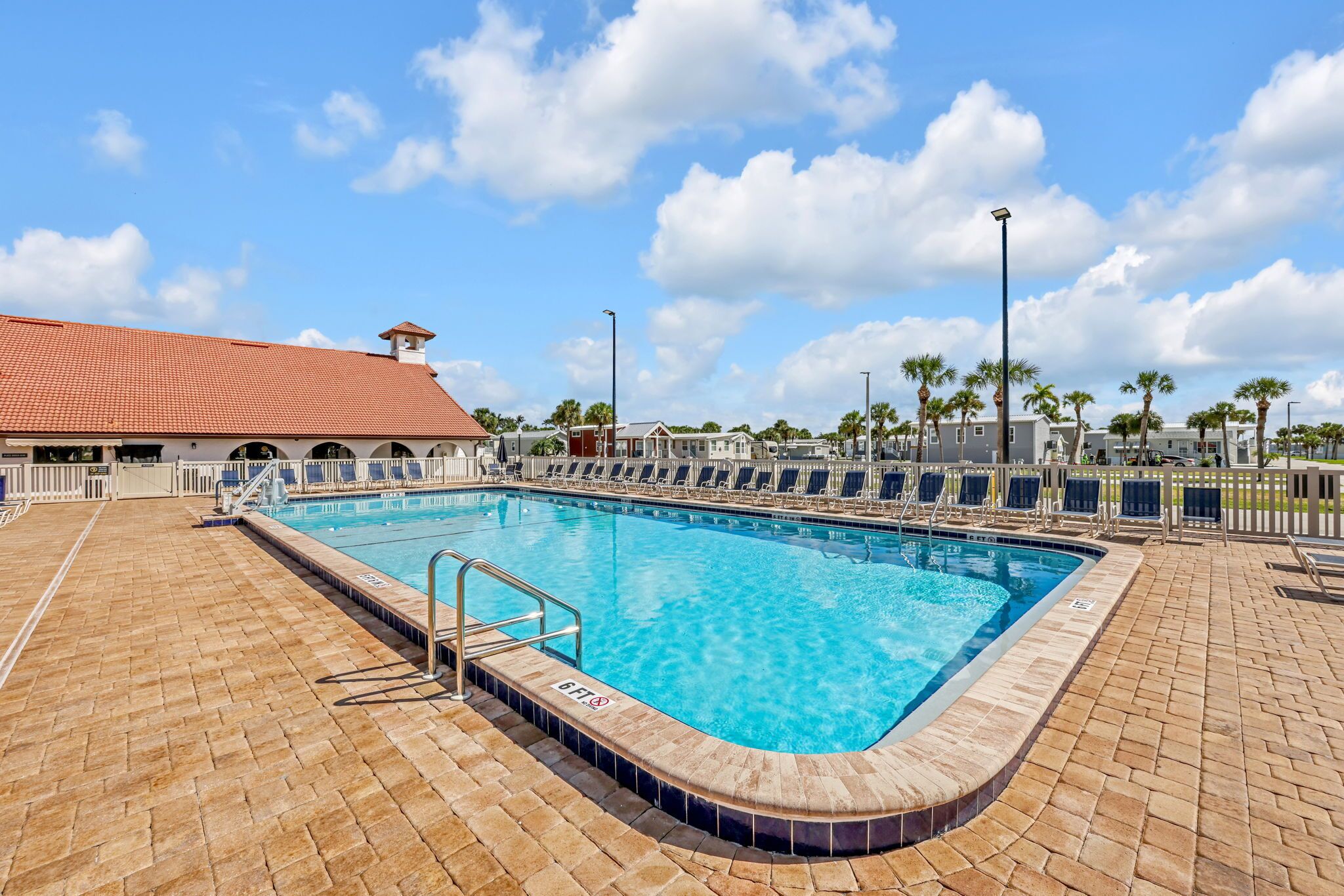 One of two pools