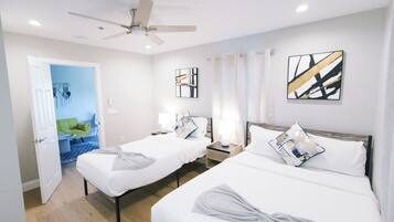 Iron/ironing board, WiFi, bed sheets