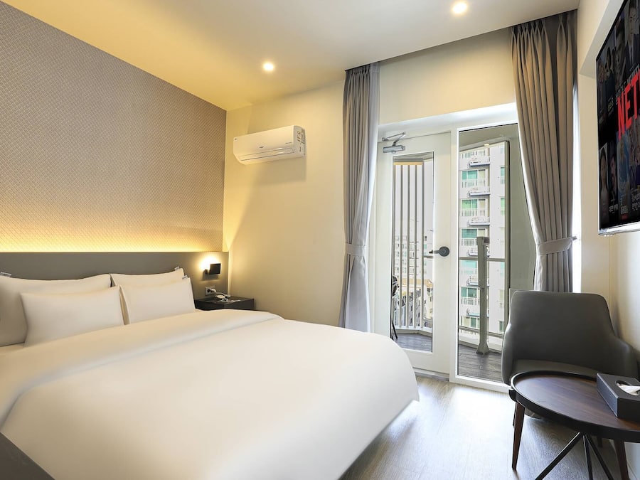 Deluxe tweepersoonskamer, balkon | Gratis wifi, beddengoed